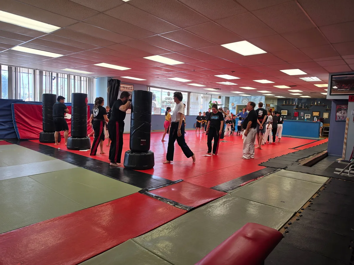 Students and instructors training together inside the Westy 5280 dojo